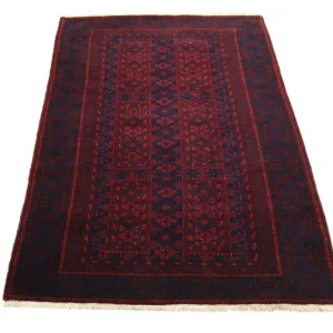 Afghansk teppe - 155 x 100 cm - rød