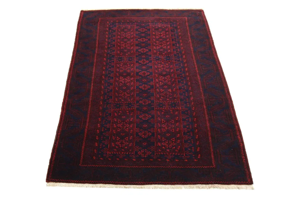 Afghansk teppe - 155 x 100 cm - rød