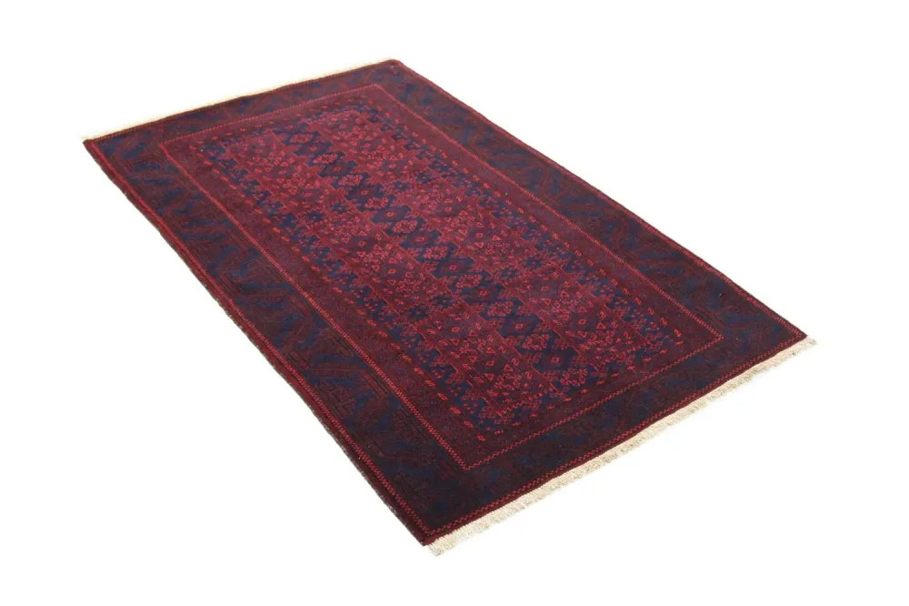 Afghansk teppe - 155 x 100 cm - rød