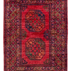 Afghansk teppe - 155 x 100 cm - rød