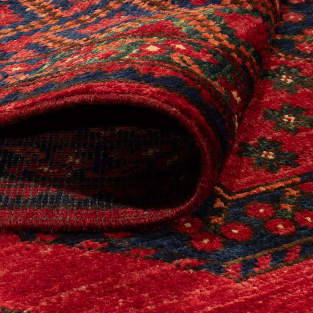 Afghansk teppe - 155 x 100 cm - rød