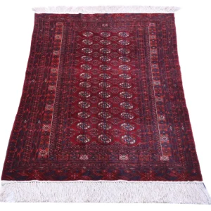 Afghansk teppe - 169 x 113 cm - mørk rød