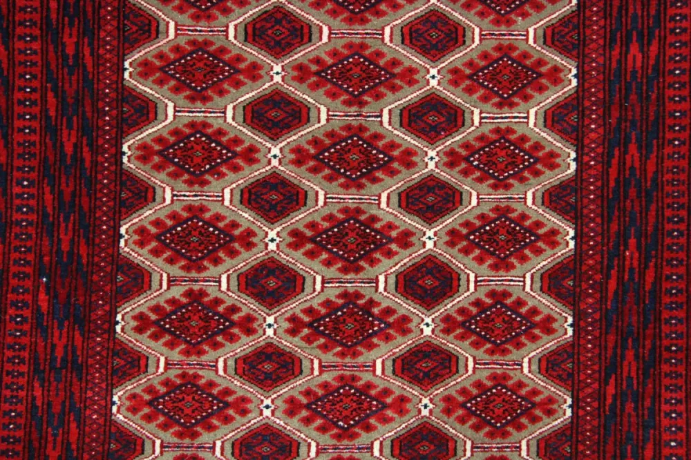 Afghansk teppe - 170 x 118 cm - rød
