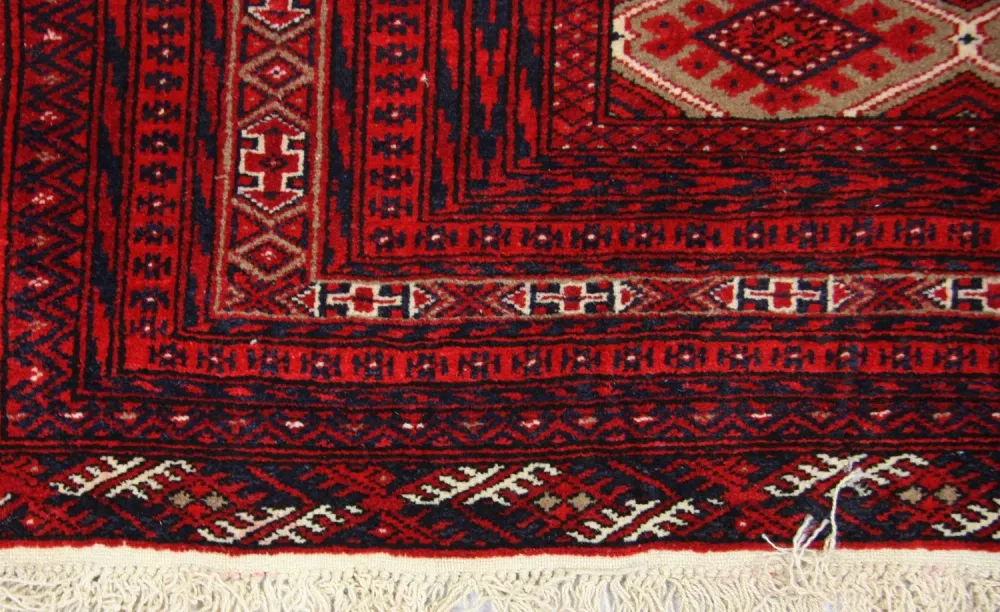 Afghansk teppe - 170 x 118 cm - rød