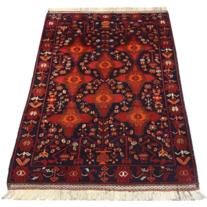 Afghansk teppe - 172 x 100 cm - rød