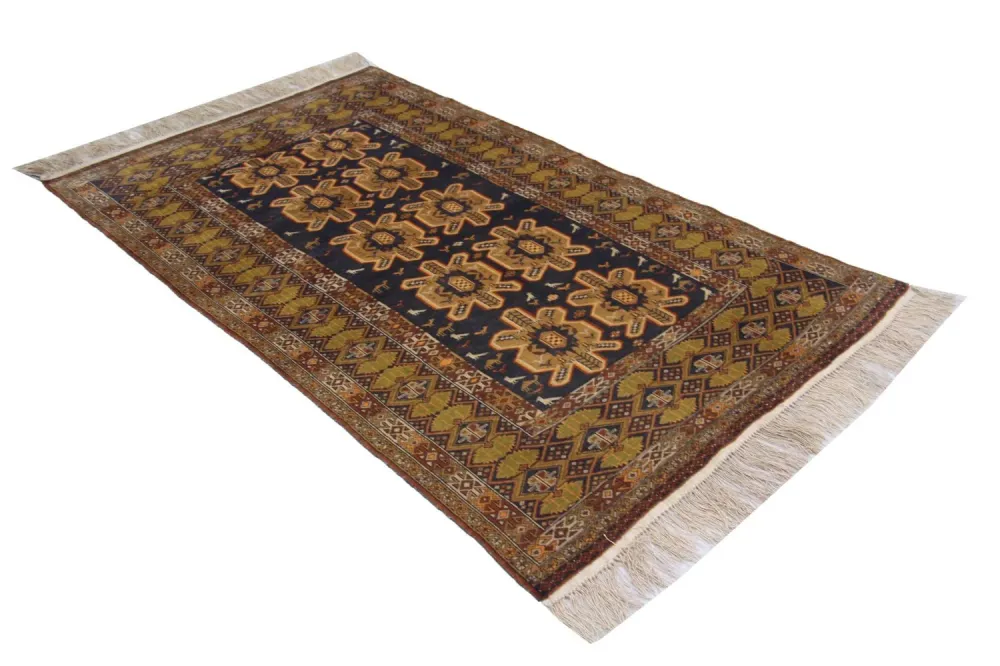 Afghansk teppe - 175 x 108 cm - blå