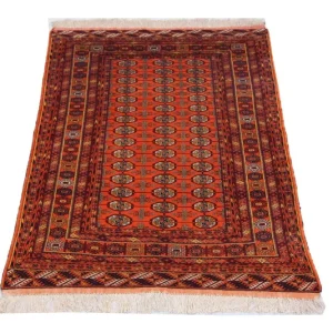 Afghansk teppe - 177 x 119 cm - oransje