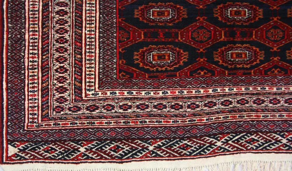 Afghansk teppe - 177 x 133 cm - blå