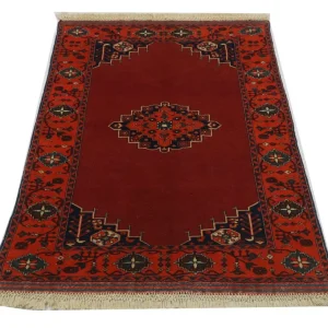 Afghansk teppe - 180 x 126 cm - rød