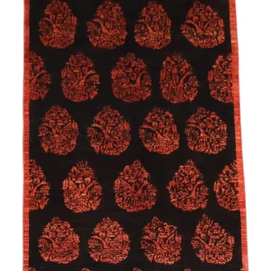 Afghansk teppe - 180 x 127 cm - mørk rød