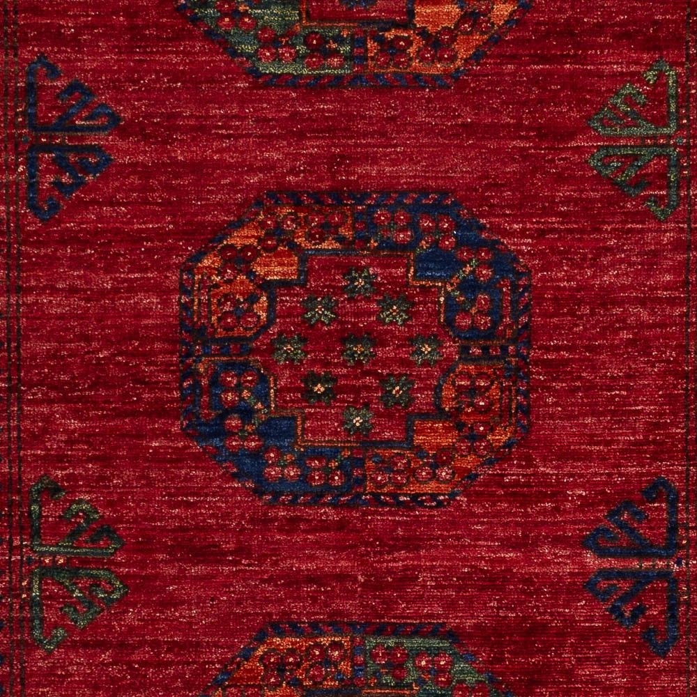 Afghansk teppe - 182 x 122 cm - rød