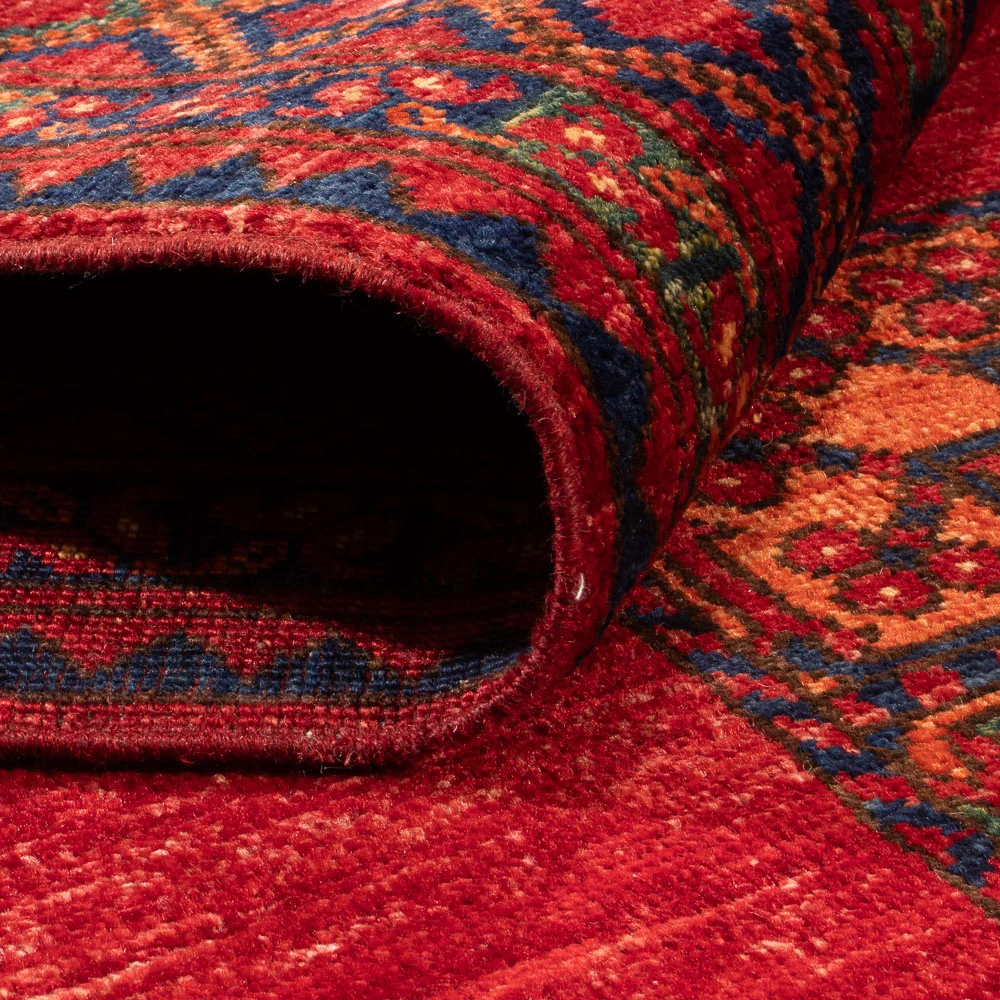 Afghansk teppe - 182 x 122 cm - rød
