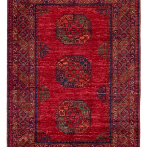 Afghansk teppe - 182 x 122 cm - rød