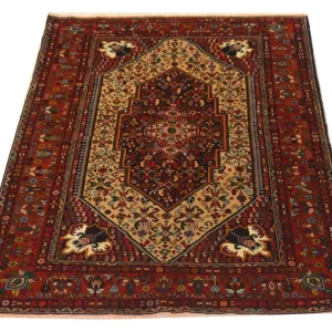 Afghansk teppe - 187 x 125 cm - rød