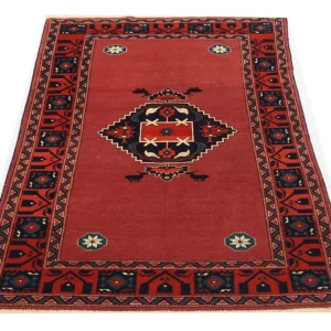 Afghansk teppe - 190 x 129 cm - rød