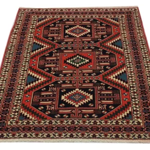 Afghansk teppe - 190 x 140 cm - rød