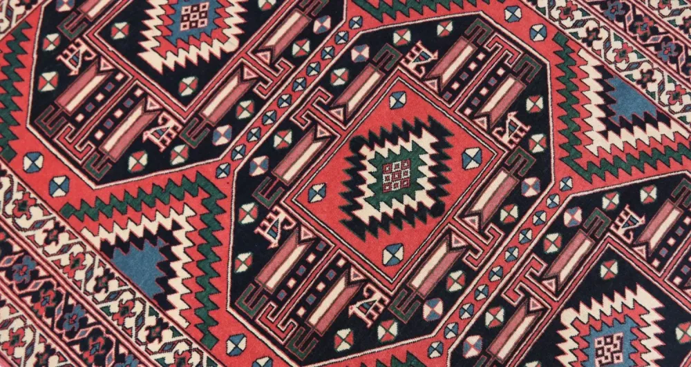 Afghansk teppe - 190 x 140 cm - rød