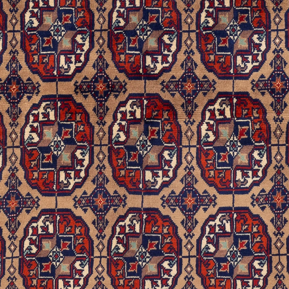 Afghansk teppe - 195 x 148 cm - mørk beige