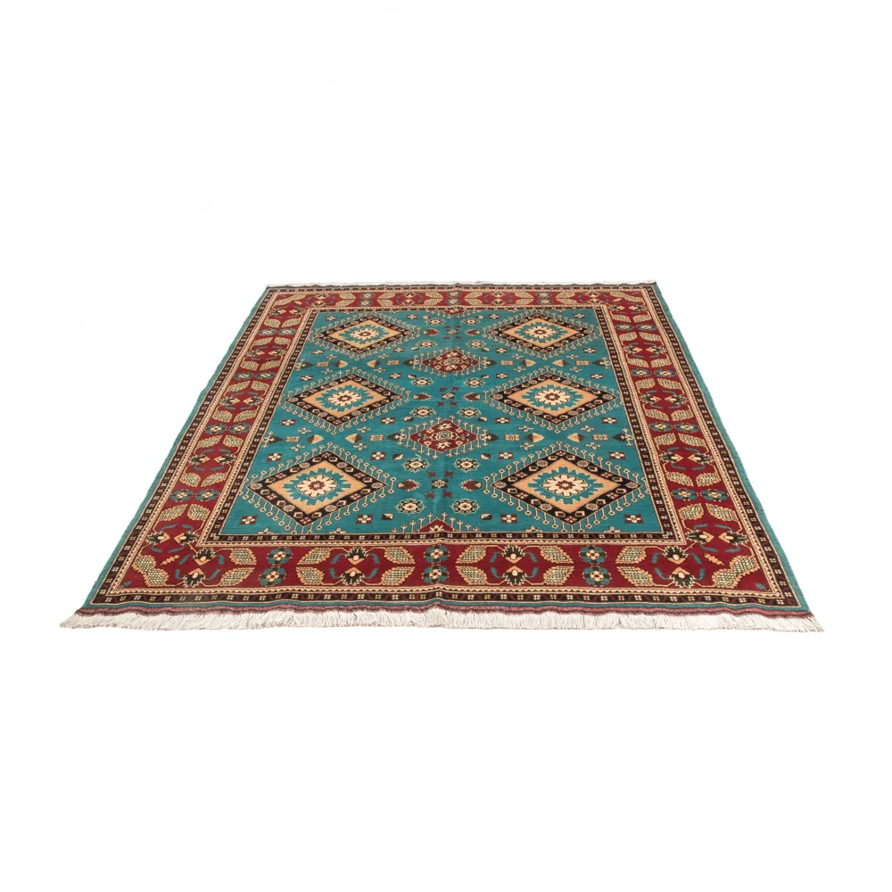 Afghansk teppe - 195 x 150 cm - blå