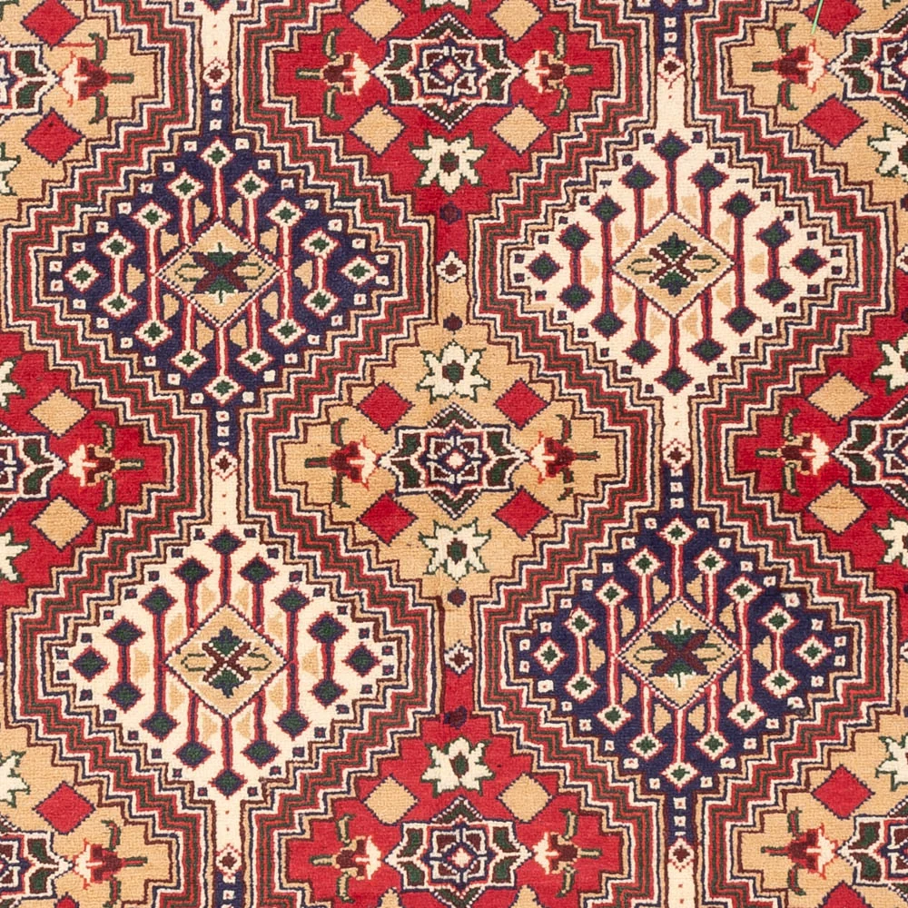 Afghansk teppe - 198 x 152 cm - flerfarget