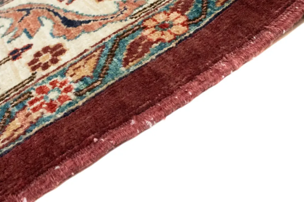 Afghansk teppe - 200 x 148 cm - mørk rød