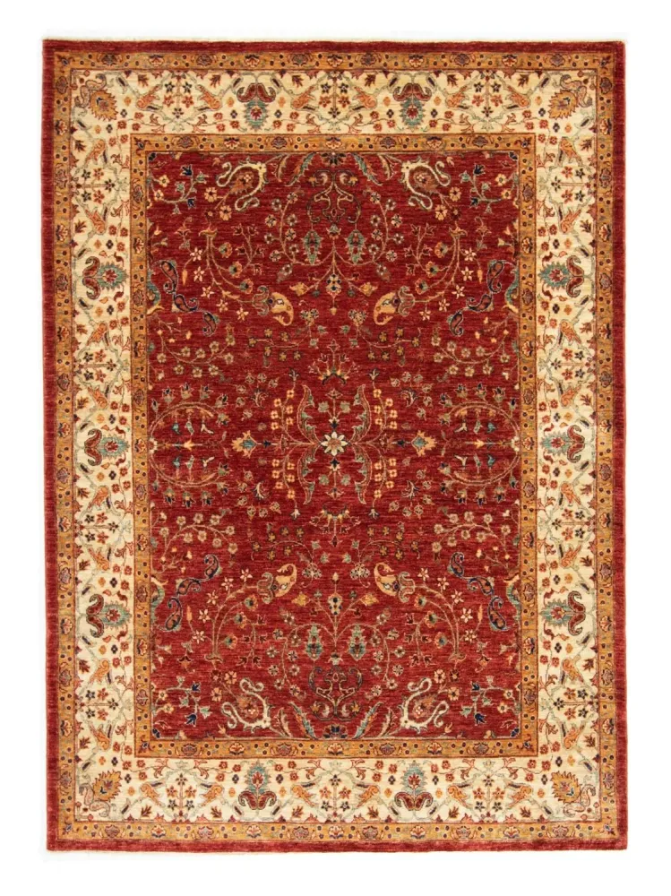 Afghansk teppe - 207 x 149 cm - rød