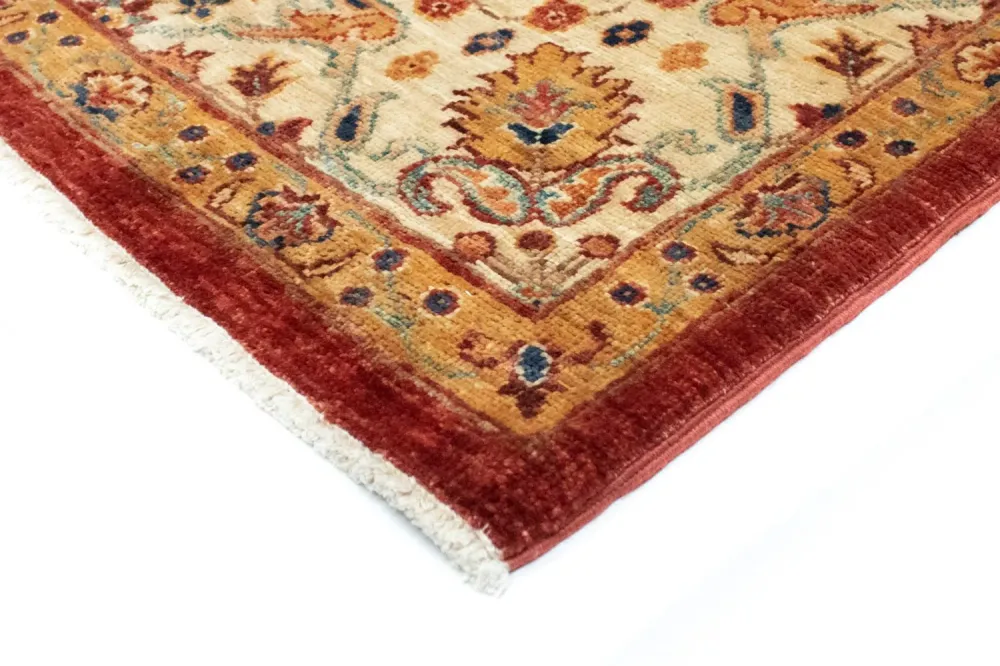 Afghansk teppe - 207 x 149 cm - rød