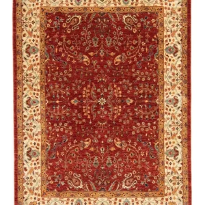 Afghansk teppe - 207 x 149 cm - rød