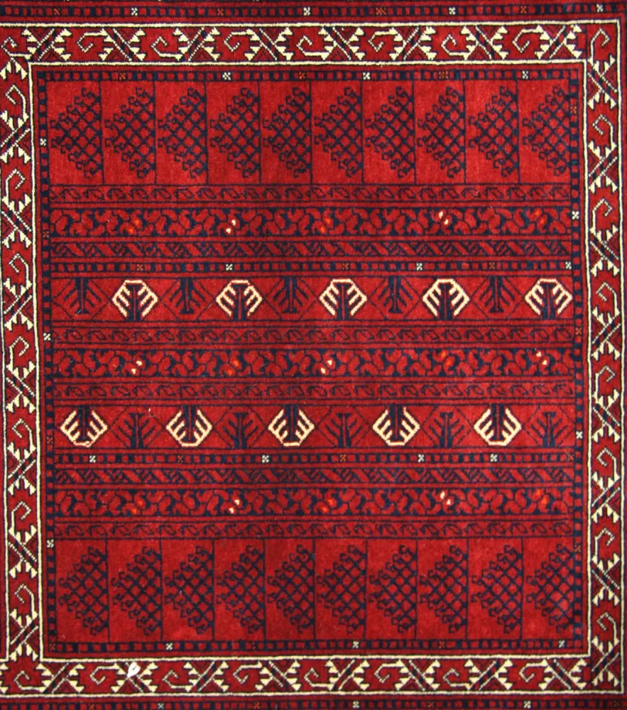 Afghansk teppe - 235 x 161 cm - rød
