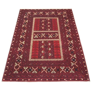 Afghansk teppe - 244 x 157 cm - rød