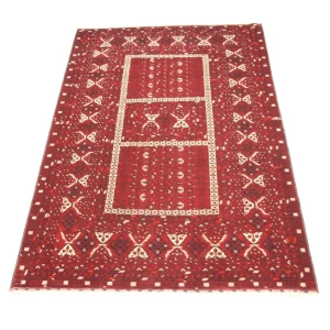 Afghansk teppe - 247 x 161 cm - rød