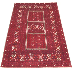 Afghansk teppe - 248 x 158 cm - rød