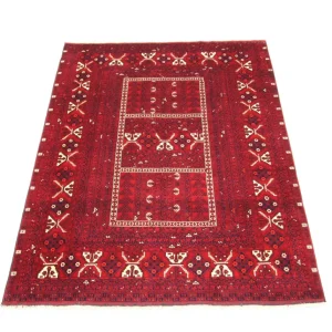 Afghansk teppe - 248 x 158 cm - rød