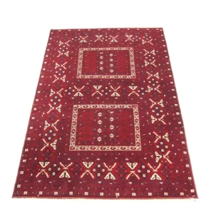 Afghansk teppe - 250 x 157 cm - rød