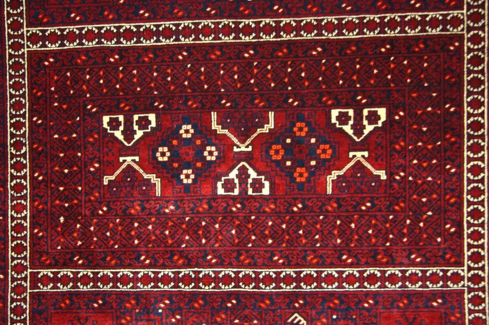 Afghansk teppe - 250 x 157 cm - rød