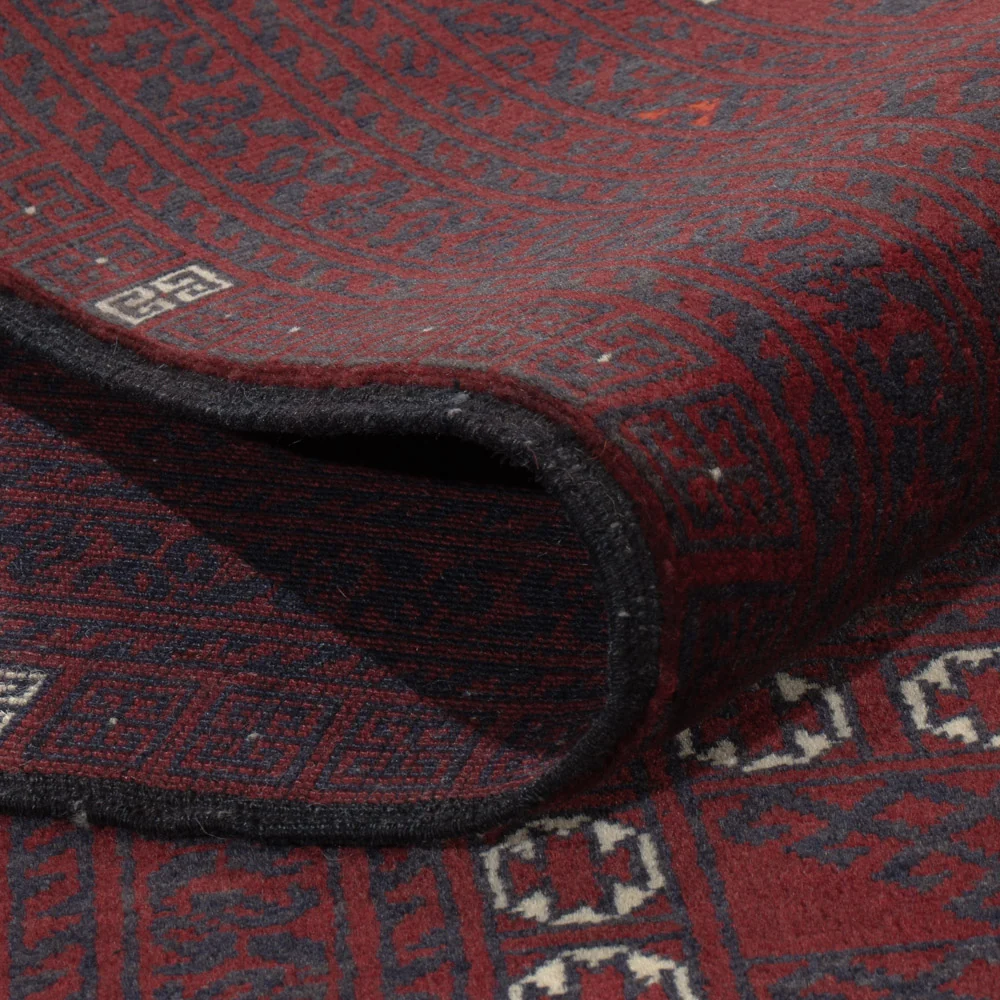 Afghansk teppe - 250 x 157 cm - mørk rød