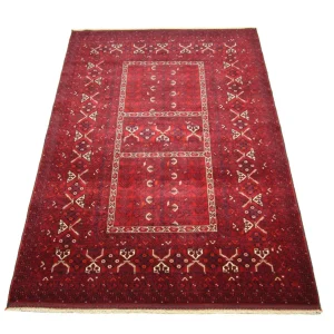 Afghansk teppe - 250 x 166 cm - rød