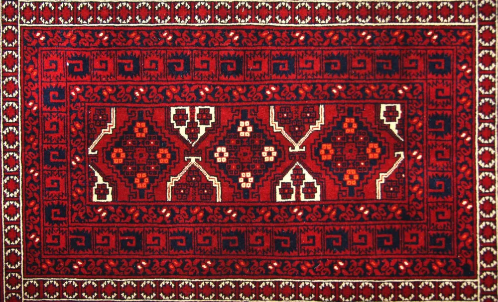Afghansk teppe - 250 x 170 cm - rød
