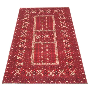 Afghansk teppe - 252 x 166 cm - rød