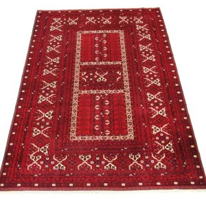 Afghansk teppe - 256 x 168 cm - rød