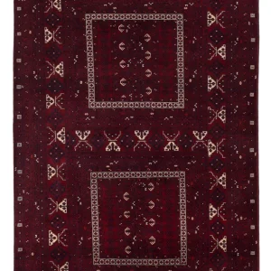 Afghansk teppe - 258 x 159 cm - rød