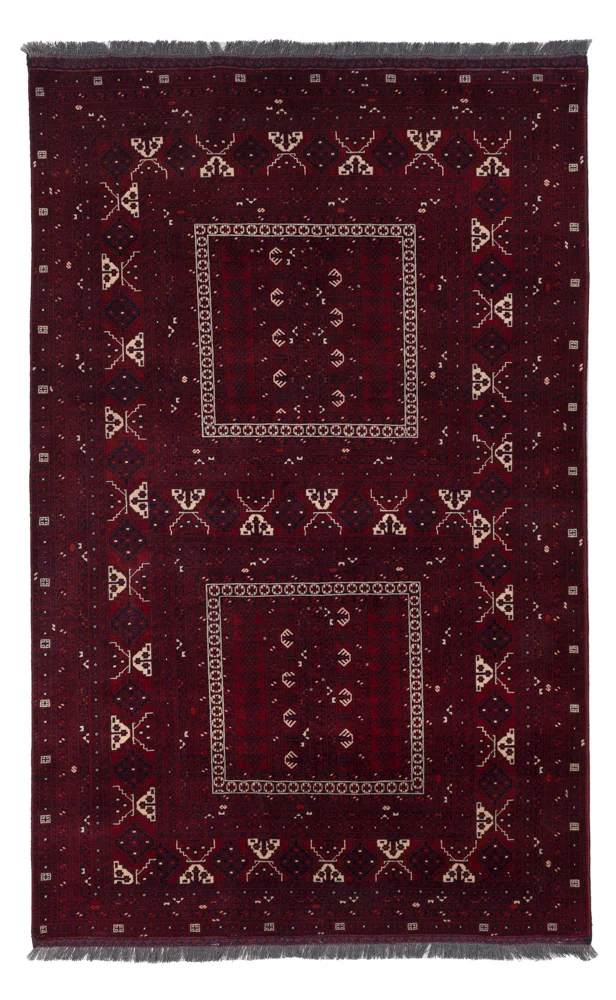 Afghansk teppe - 258 x 159 cm - rød