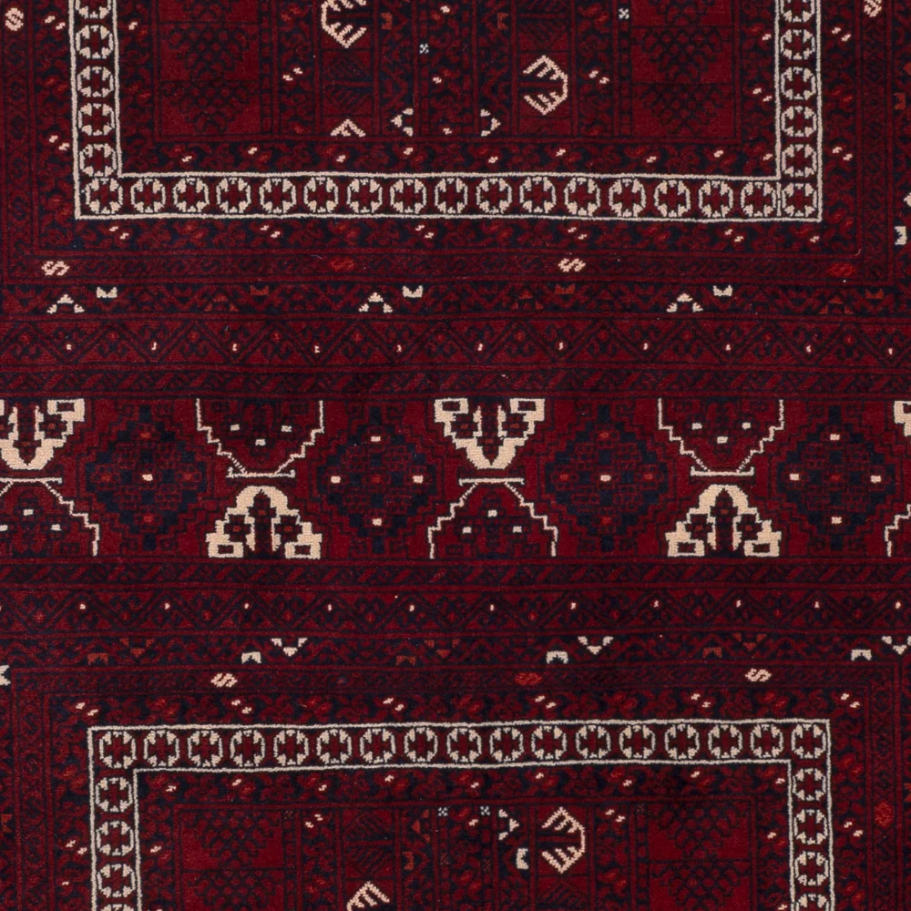 Afghansk teppe - 258 x 159 cm - rød