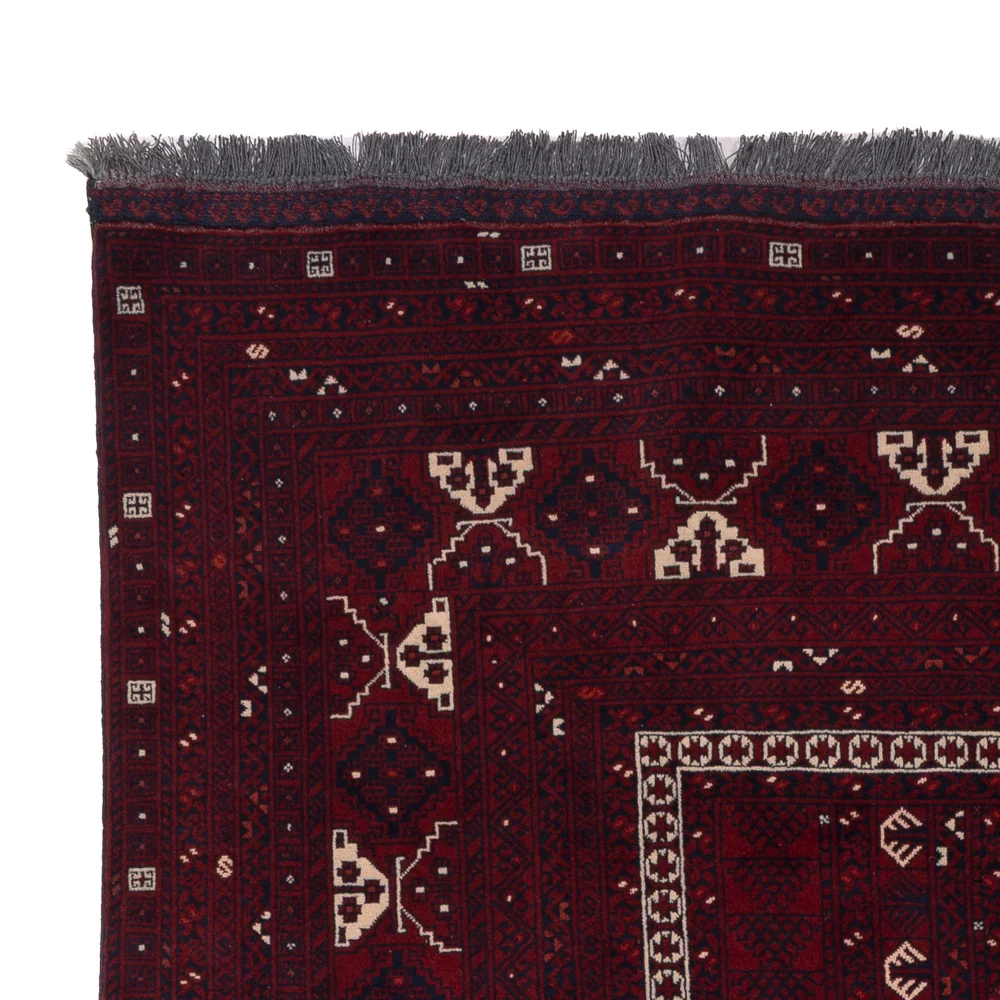 Afghansk teppe - 258 x 159 cm - rød