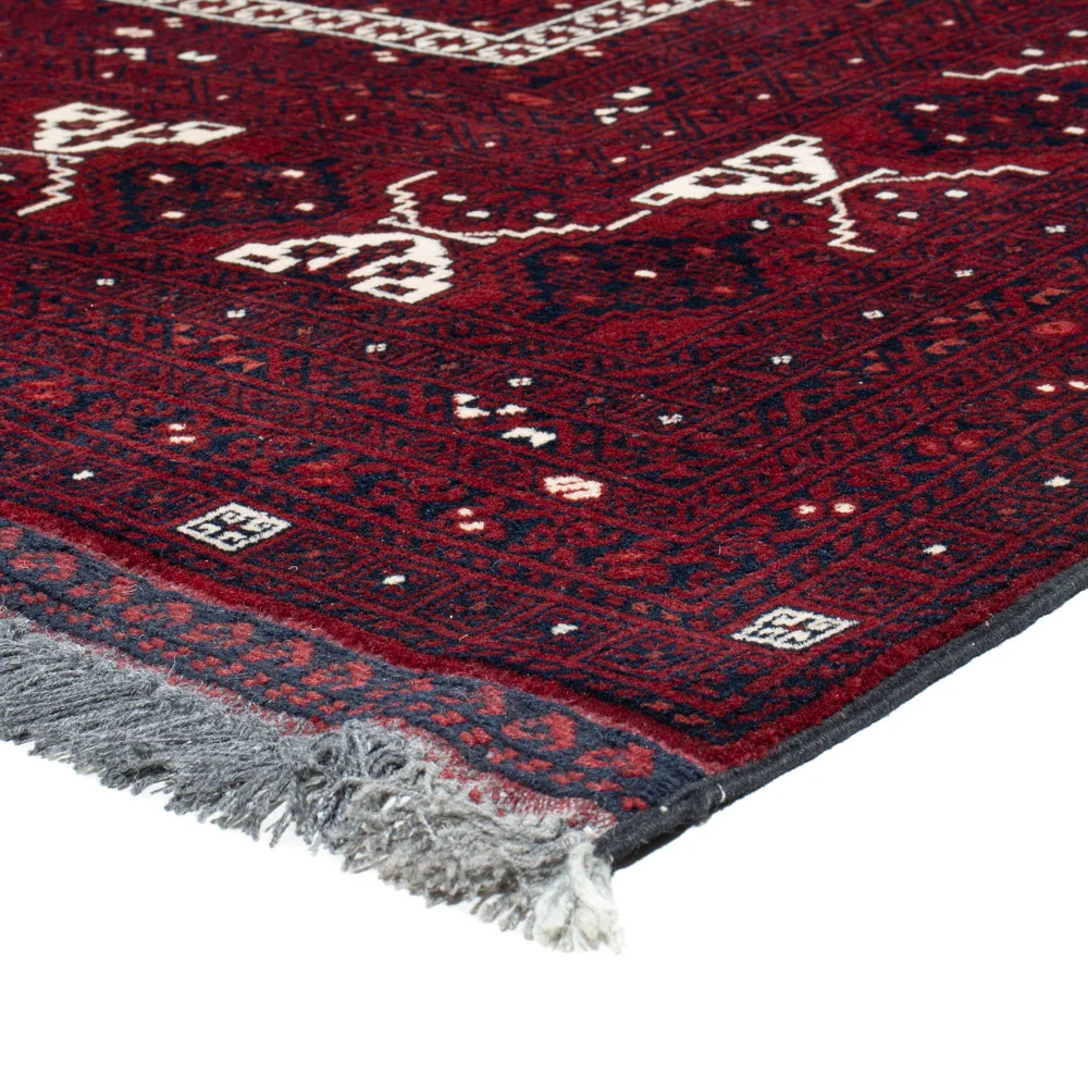 Afghansk teppe - 258 x 159 cm - rød