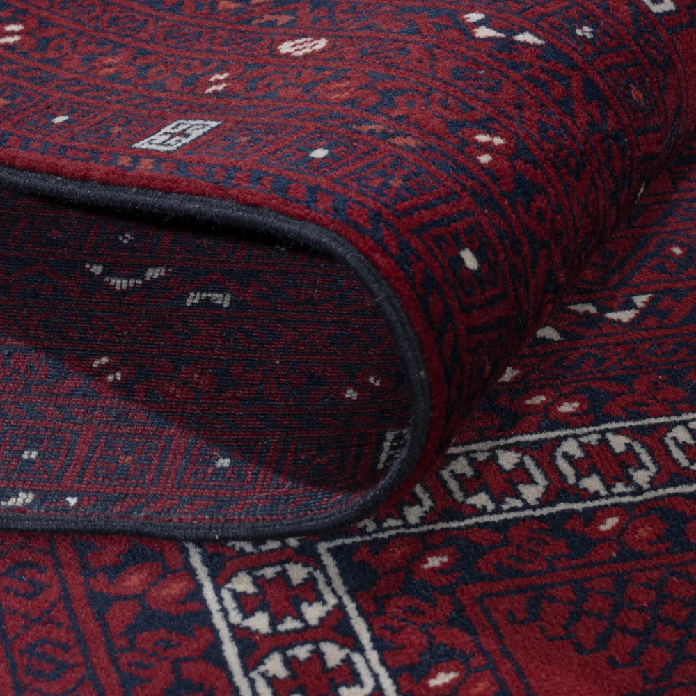 Afghansk teppe - 258 x 159 cm - rød