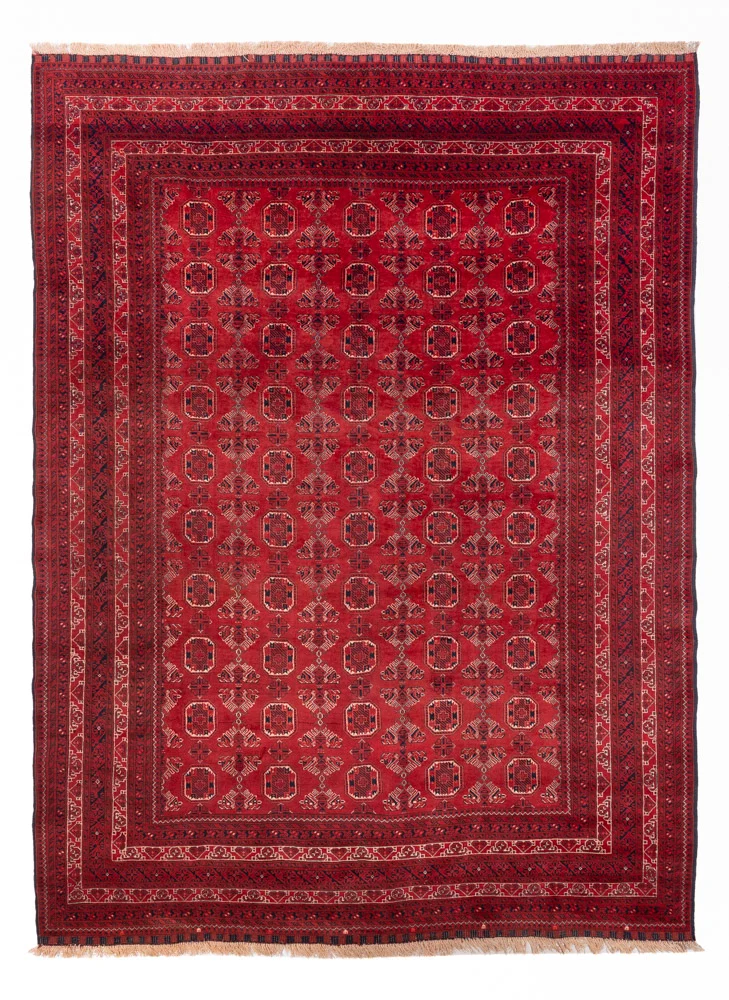 Afghansk teppe - 275 x 203 cm - rød