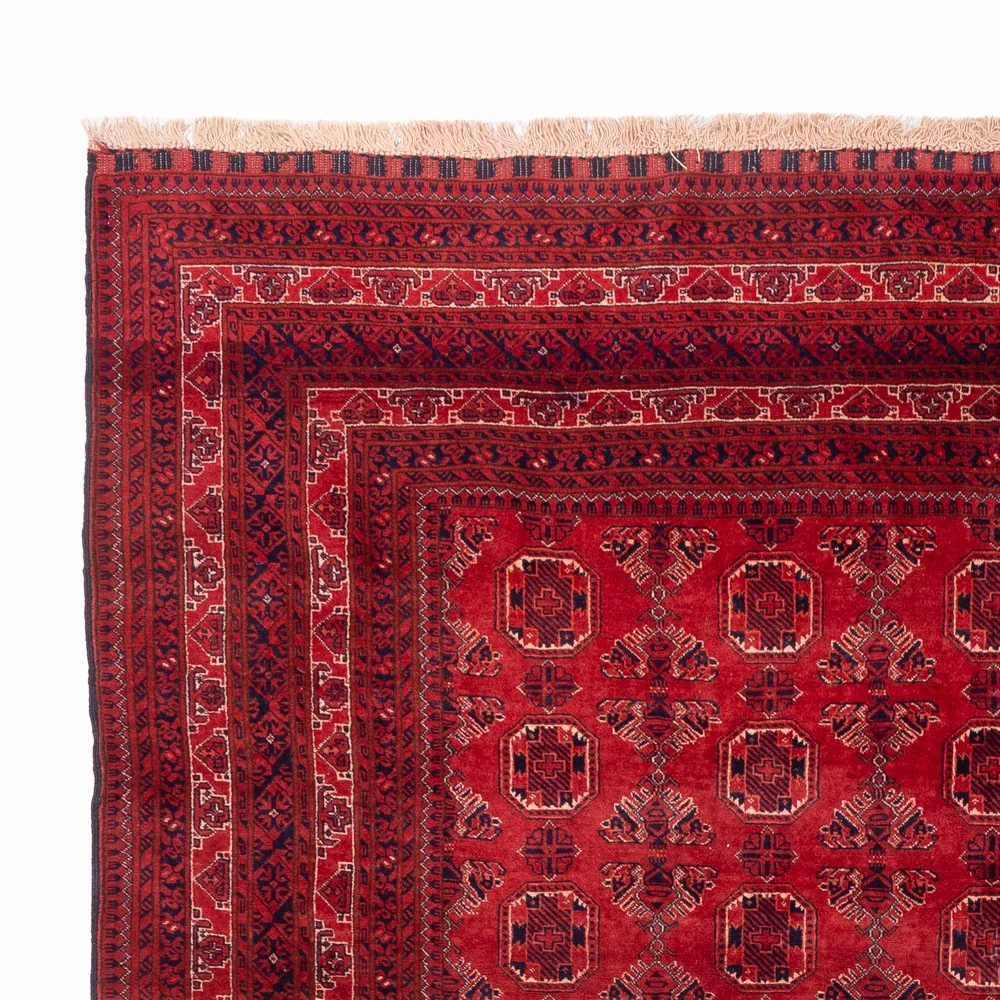 Afghansk teppe - 275 x 203 cm - rød