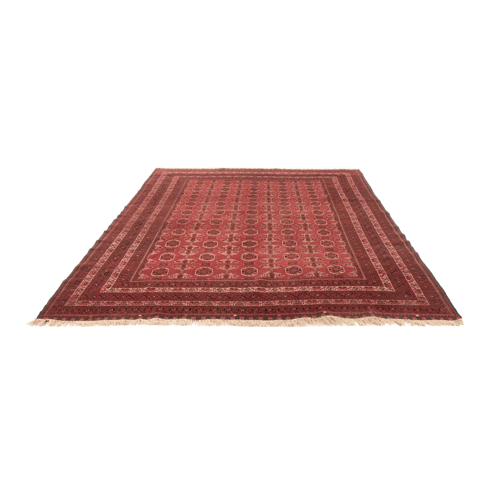 Afghansk teppe - 275 x 203 cm - rød