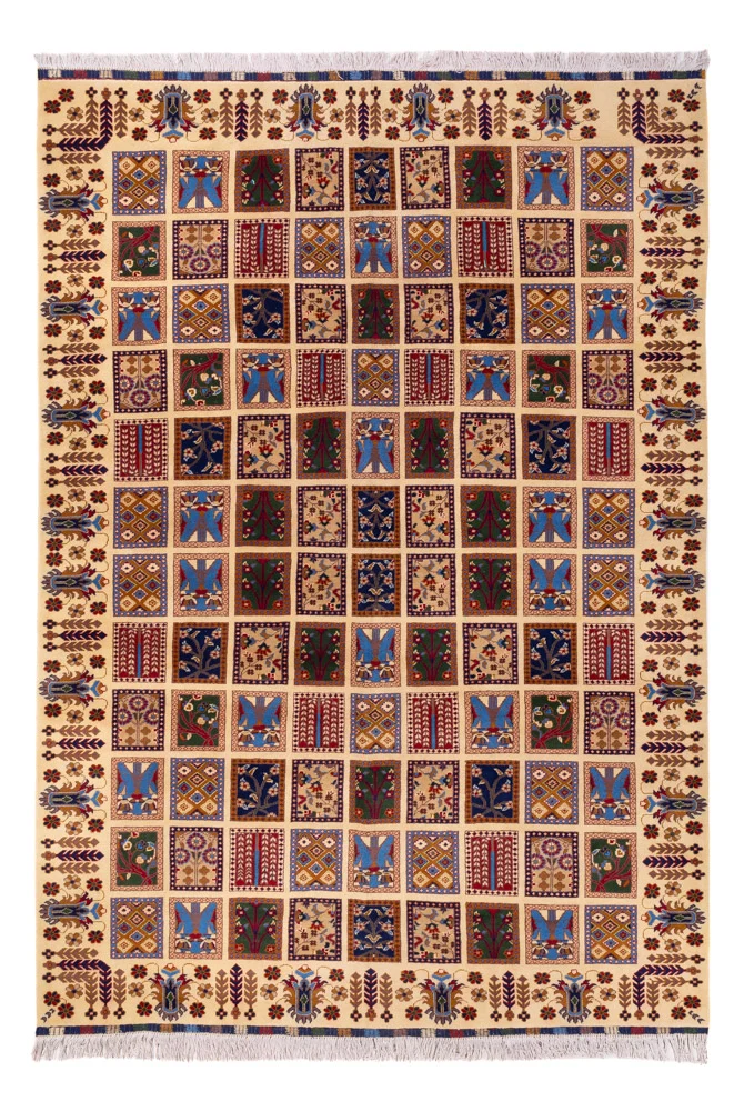 Afghansk teppe - 283 x 200 cm - flerfarget
